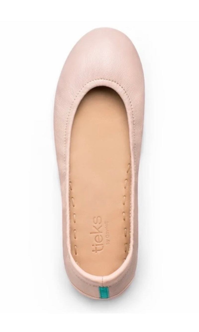 Tieks Matte Pink Italian Leather Ballet Flats 8 New Without Box